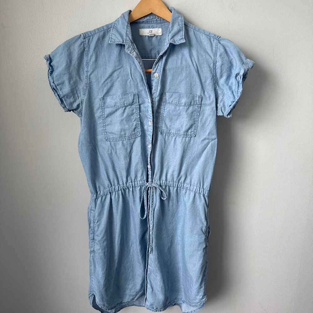 Thread + supply tie front with pockets dress